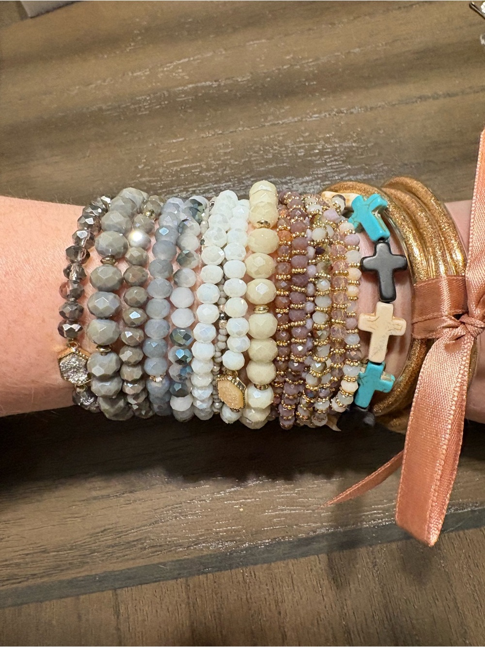 Stacked Beaded Bracelet Sets & bangles